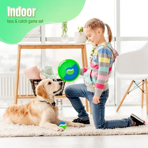 Miniatura 7 de Juego de pelota para lanzar y atrapar, ideal para playa, piscina y patio al aire libre, juguete para niños pequeños y niños de 4, 5, 6, 7, 8+, Verde