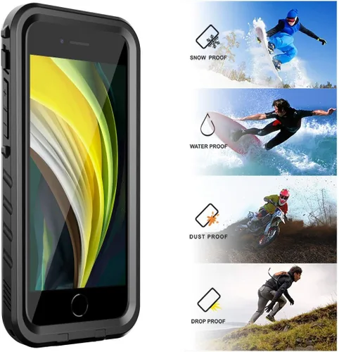 Miniatura 6 de SPORTLINK Funda impermeable para iPhone SE 3rd 2022/iPhone SE 2nd 2020/iPhone 7/8 - Carcasa completa a prueba de golpes y polvo con protector