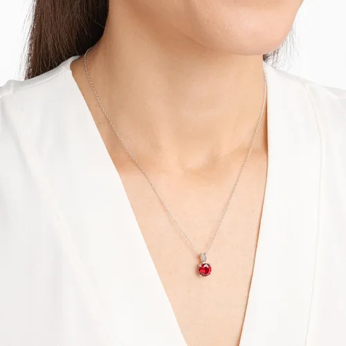 Miniatura 9 de Amazon Essentials Collar con colgante de piedra natal de corte redondo de plata de ley de 18 pulgadas (anteriormente colección Amazon)