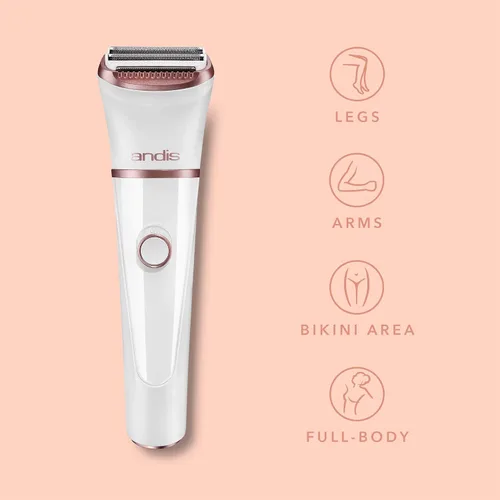 Miniatura 12 de Andis 31015 Afeitadora eléctrica Close Curves para mujer, perfecta para depilación de piernas, área de bikini y axilas, afeitadora inalámbrica