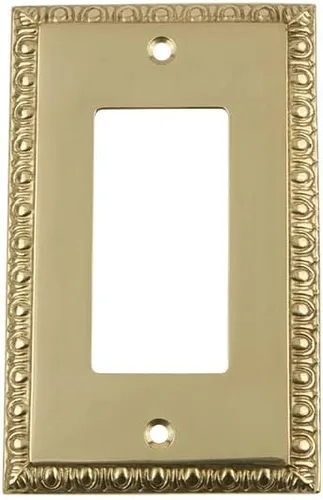 Miniatura 12 de Nostalgic Warehouse Egg & Dart Deco - Cubierta para placa de interruptor de salida eléctrica Bronce intemporal