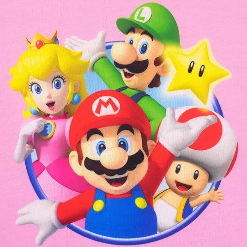 Miniatura 3 de SUPER MARIO Pijama de manga corta para niñas