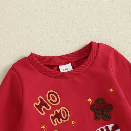 Miniatura 175 de Conjunto de camisa larga y divertida para bebé niño y niña, ropa de primera Navidad, 6, 12, 18, 24 meses, 2T