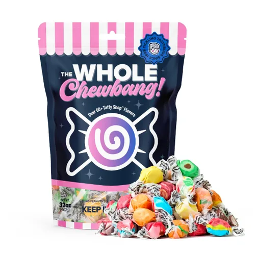 Miniatura 11 de Taffy Shop Classic Favorites - Mezcla de caramelos de agua salada envueltos individualmente, sabores surtidos a granel de Taffy de agua salada