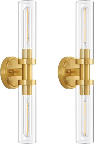 Miniatura 12 de Juego de 2 apliques de pared a pilas, luces de pared inalámbricas con control remoto, lámparas de pared regulables recargables para dormitorio