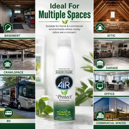 Miniatura 6 de DWD2 Protect™ Home & Commercial Tratamiento de Moho a Base de Plantas Eliminador de Olores de Moho con Nebulizador - Solución ecológica para un