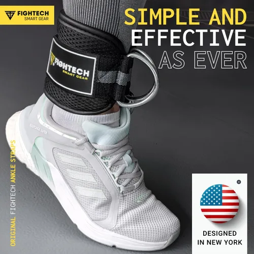 Miniatura 5 de FIGHTECH Ankle Straps Cable Machine Attachment for Gym - Cable Kickback Ankle Straps - Padded Ankle Cuffs for Glute Kickbacks and Leg Workouts