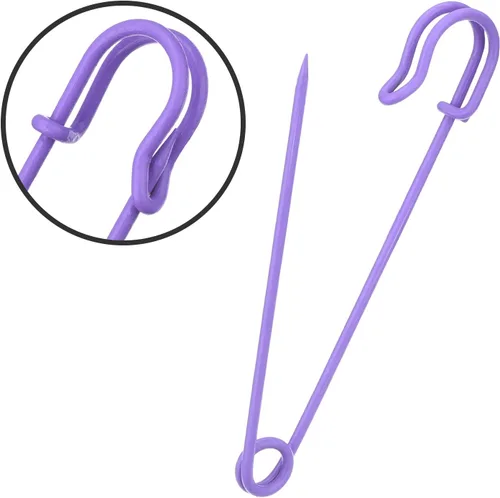 Miniatura 7 de Outus Pasadores de seguridad de acero para manta, 4 pulgadas, extra grandes, 5 colores, 10 piezas