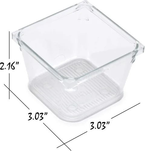 Miniatura 7 de Masirs Organizador de cajones transparente: organiza y personaliza fácilmente el diseño de los cajones. Ideal para escritorio de oficina