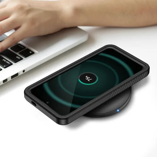 Miniatura 7 de Lanhiem Funda para Samsung Galaxy S24 FE, IP68 impermeable a prueba de polvo con protector de pantalla integrado, funda protectora de cuerpo Negro