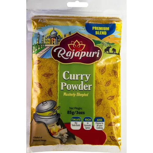 Rajapuri Curry suave estilo caribeño, 3.00 oz / 3 onzas, perfecto para carnes, aves de corral y pescado. Apto para veganos