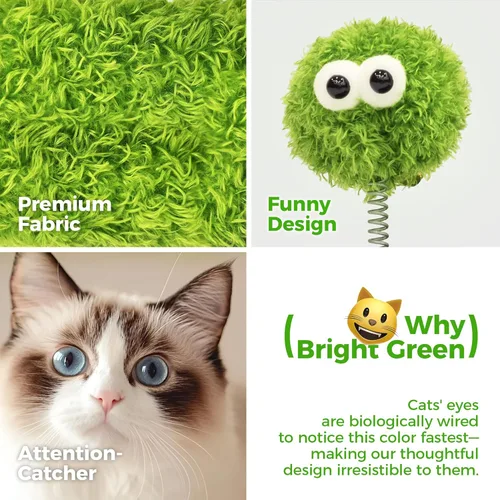 Miniatura 3 de TINYBEAST Rascador para gatos de 34 pulgadas de alto, rascador para gatos con cuerda de sisal natural, árbol para gatos con bola de juguete