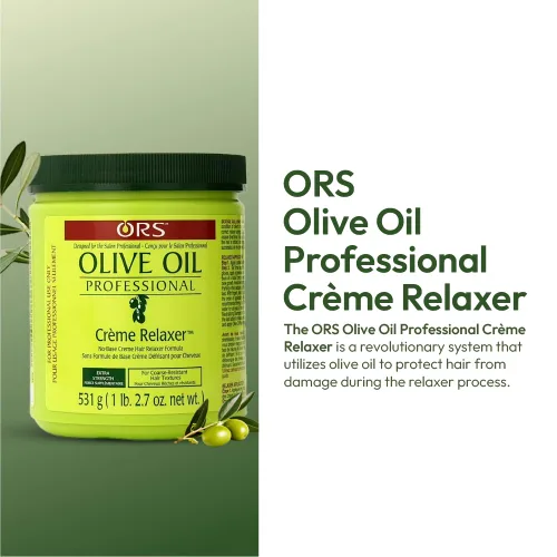 Miniatura 5 de ORS Aceite de oliva profesional crema relajante extra fuerte 18.75 onzas (1)