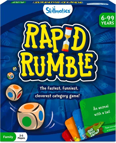 Skillmatics Rapid Rumble - Juego de mesa de ritmo rápido para niños, adolescentes y adultos, diversión para la noche de juegos familiares y juguete