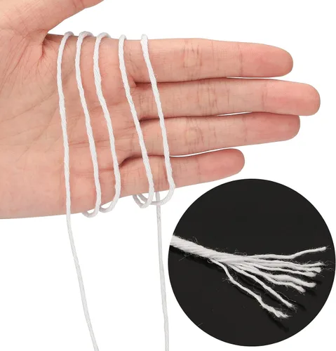 Miniatura 4 de Joycraft Bolas de cuerda de algodón natural, 984 pies, 0.079 in, duraderas para artes, manualidades, envoltura de regalos, preparación de carne