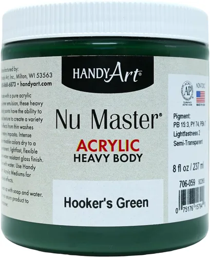 Miniatura 19 de Handy Art Nu Master - Pintura acrílica de cuerpo pesado, 8 onzas, carmesí Alizarin