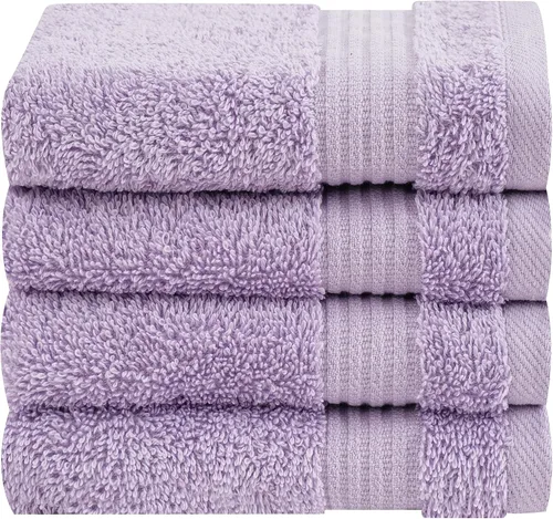 Miniatura 34 de Cotton Paradise - Juego de 4 toallas de mano para baño, 100% algodón turco, toallas suaves y absorbentes para la cara, toallas de mano color gris