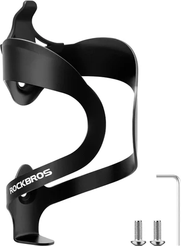 ROCKBROS Soporte para botella de agua para bicicleta, ligero, resistente, aleación de aluminio, jaula para bebidas con tornillos, soportes para A2 -