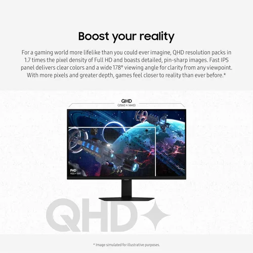 Miniatura 3 de SAMSUNG 32 pulgadas Odyssey serie G50D - Monitor de juegos QHD Fast IPS compatible con G-Sync, 1ms, VESA DisplayHDR 400, 180Hz, AMD FreeSync
