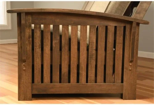 Miniatura 5 de Kodiak Furniture Washington - Marco de futón tamaño Queen con cajones de almacenamiento, marco de futón de madera con colchón incluido en color azul