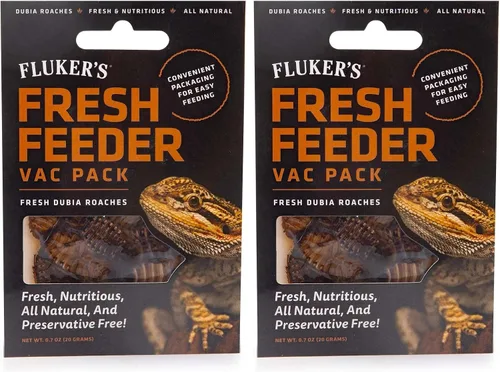 Miniatura 14 de Fluker's Fresh Feeder Vac Pack Cucarachas Dubia, Totalmente Naturales y Libres de Conservantes, Excelentes para Reptiles, Aves o Animales Pequeños