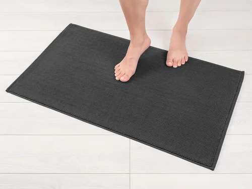 Miniatura 31 de American Soft Linen - Alfombra de baño antideslizante, 100% de algodón, 17 x 24 pulgadas, alfombras de baño lavables, tapetes peludos, color beige
