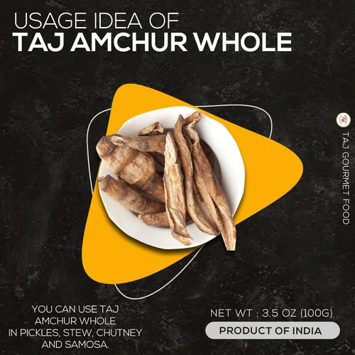 Miniatura 8 de TAJ - Rebanadas enteras de amchur indio premium, mango seco, 3.5 onzas