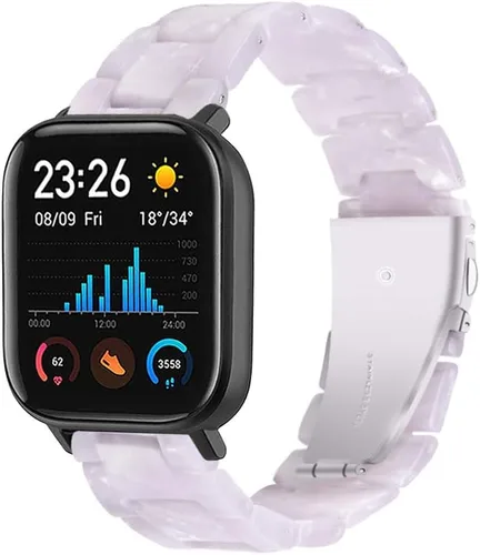 Miniatura 19 de FitTurn Bandas de resina compatibles con Amazfit Bip 6/Bip 5/Pace/Cheetah/Stratos 2 3/GTR 4/GTR 3/GTR 3 Pro/GTR 2/GTR 2e/GTR 1.850 in Reloj