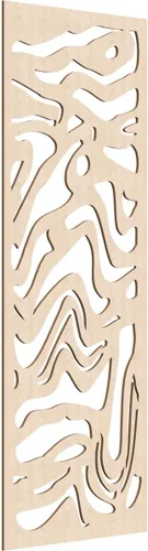 Miniatura 83 de 9 3/8"W x 24 3/8"H x 1/4"T Northfield Decorativos Paneles de Pared de Madera Calado, Abedul