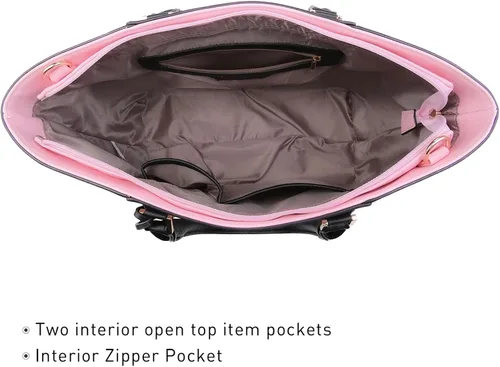 Miniatura 5 de Dasein Satchel Purse Handbag for Women Large Shoulder Work Tote Bag With Matching Wallet