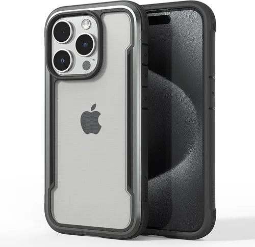 Miniatura 15 de RAPTIC Shield para iPhone 14, funda protectora transparente a prueba de golpes, grado militar, probada en caídas de 10 pies, marco de aluminio