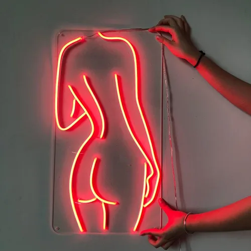 Miniatura 4 de Señal de neón con texto en inglés "Sexy Lady Naked Lad", letrero decorativo para el hogar, dormitorio, decoración de habitación, bar, cerveza, Rojo