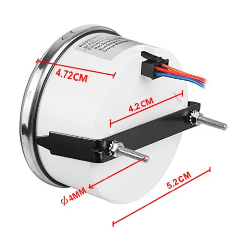 Miniatura 2 de Samdo Medidor de Horas Impermeable de 52mm 2" 9-32V con Retroiluminación para Barco Marino