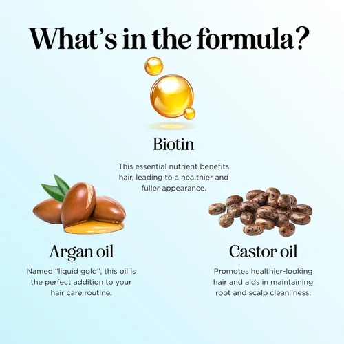 Miniatura 4 de Suero voluminizador de biotina para el cabello para hombres y mujeres, suero de cafeína para el cuidado del cabello y el cuero cabelludo con aceite