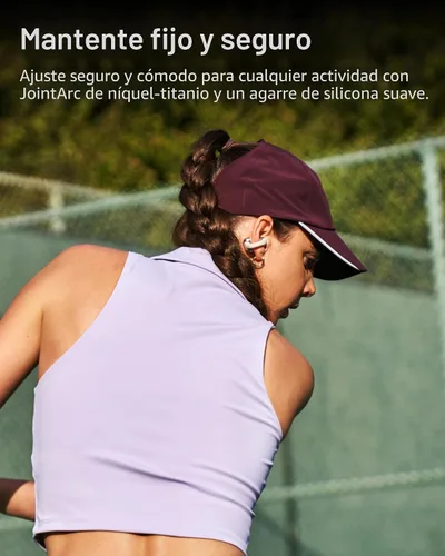 Miniatura 3 de SHOKZ OpenDots ONE - Auriculares de oído abierto, auriculares clip-on - Auriculares inalámbricos Bluetooth con micrófono - Seguros, ligeros, cómodos