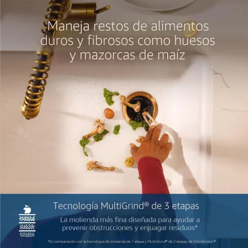 Miniatura 4 de InSinkErator EVOLUTION 0.75HP 3/4 HP, Advanced Series EZ Connect - Eliminación de basura de alimentación continua para alimentos y residuos