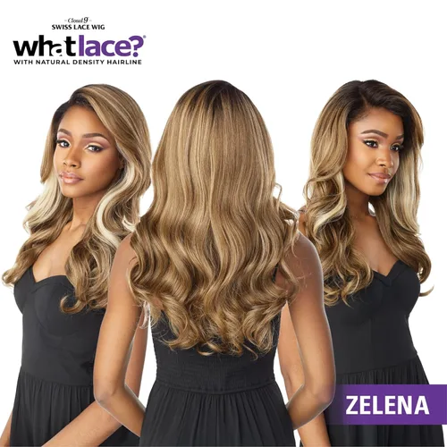 Miniatura 6 de Sensationnel What Lace Pelucas 13X6 - Zelena Frontal de Encaje Atado a Mano Sin Pegamento Sintético con Densidad Natural Línea de Cabello 2 MARRÓN