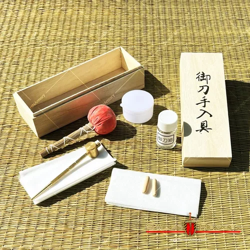 Miniatura 3 de Kit de limpieza de mantenimiento de espada katana samurái japonesa