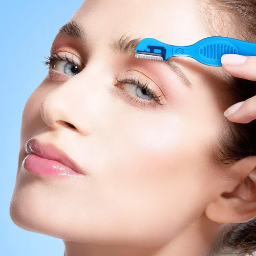 Miniatura 4 de Mudder 21 piezas de afeitadora de cejas, afeitadora facial multiusos con cubierta de precisión para mujeres, herramientas de cuidado de maquillaje