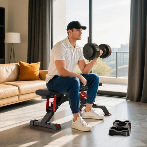Miniatura 3 de FLYBIRD DB2 Adjustable Dumbbell Set, 55LB/110LB Option, 5-in-1 Quick Adjustable Weights with Storage Box and Non-Slip Handle, Weight Set for Home