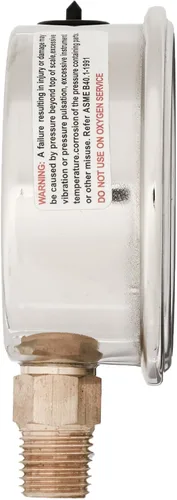 Miniatura 2 de Zenport LPG4000 Zen-Tek Medidor de presión relleno de líquido de glicerina, 4000 PSI