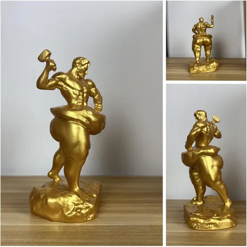 Miniatura 6 de Autoescultura, toma un martillo para tallarte a ti mismo, estatua de fitness para perder peso, decora tu hogar, oficina o estante