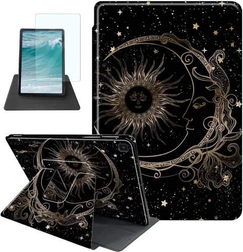 Miniatura 21 de Rossy Funda para Samsung Galaxy Tab A7 Lite de 8.7 pulgadas 2021 (SM-T220/T225/T227) + protector de pantalla giratorio de 360 grados con soporte