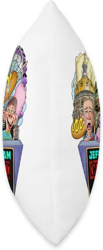Miniatura 2 de JEFF DUNHAM Des Moines, IA (2023) - Almohada de 16 x 16 pulgadas, multicolor