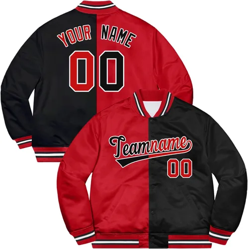KXK Chaqueta universitaria personalizada, diseño de tu propia letra, abrigo de béisbol con logotipo cosido para hombres, mujeres y jóvenes
