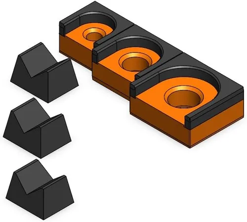 Miniatura 23 de MagAttach Juego de organizador de trinquete (juego de 3 piezas (2 paquetes), Verde/Negro)