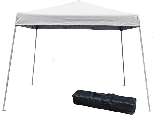 Miniatura 7 de Impact Canopy Carpa Desplegable con Patas Inclinadas de 10 x 10 Pies, Caqui - Sin Pared Lateral