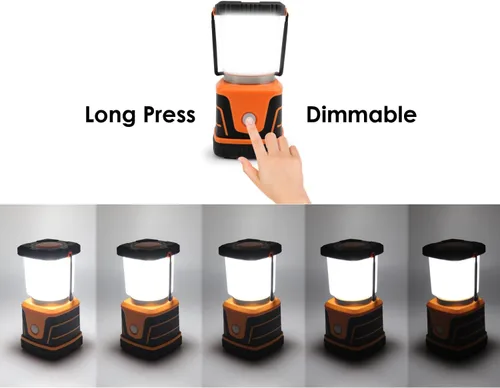Miniatura 5 de Lámpara LED de campamento súper brillante de 1500 lúmenes, 4 modos de luz, reflector regulable, lámpara de emergencia alimentada por batería