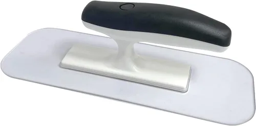 Miniatura 11 de Hanroy Llana de plástico con mango negro cómodo, incluye llanas de acabado de 8,9 x 24,1 cm, montaje ligero, extremo redondo, adecuada para raspar