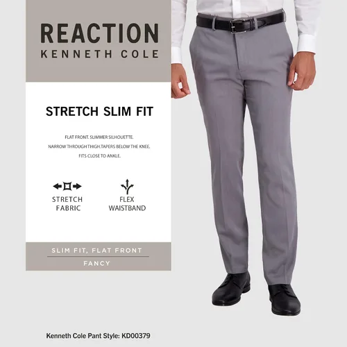 Miniatura 5 de Kenneth Cole Men's Slim Fit Heather Dress Pant